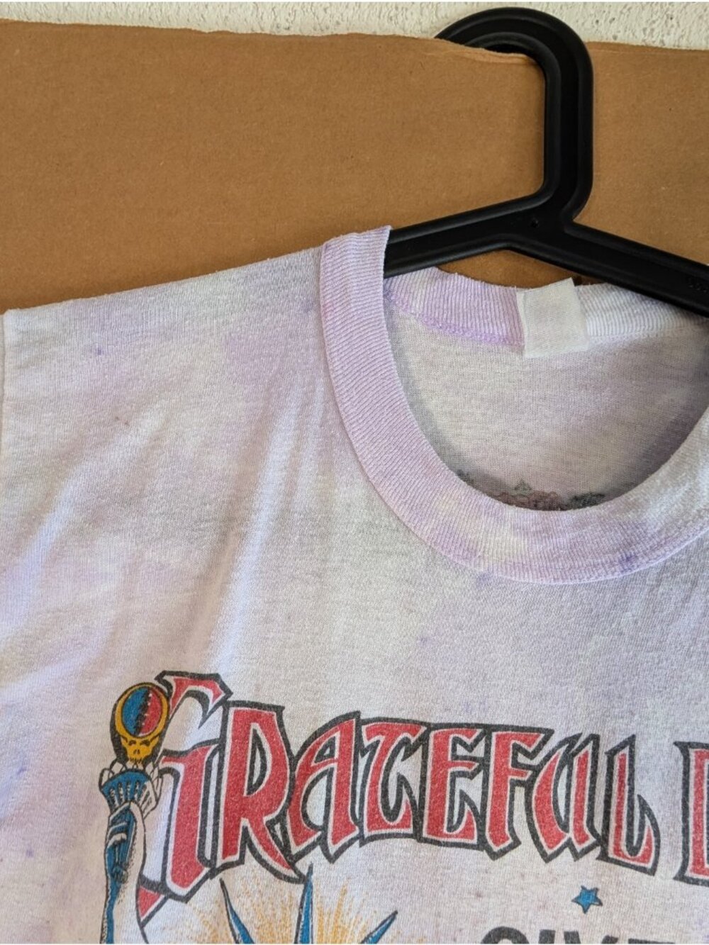 RARE Vintage Grateful Dead 1986 LIBERTY Tour T-Shirt BOB DYLAN TOM PETTY JERRY M - Picture 3 of 16